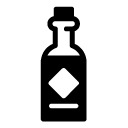 alcohol bottle five glyph Icon