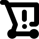 alert cart line icon