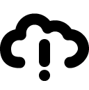 alert cloud line Icon
