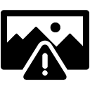 alert image solid icon