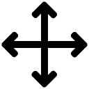 all directions solid icon