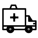ambulance glyph Icon