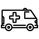 ambulance line icon