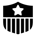 american shield glyph Icon