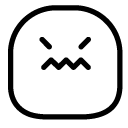 angry line Icon