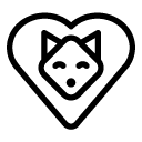 animal love line Icon