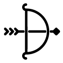 archery glyph Icon