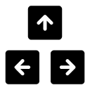 arrow key glyph Icon