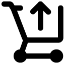 arrow up cart line icon