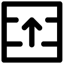 arrow up crate line icon