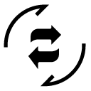 arrows glyph Icon