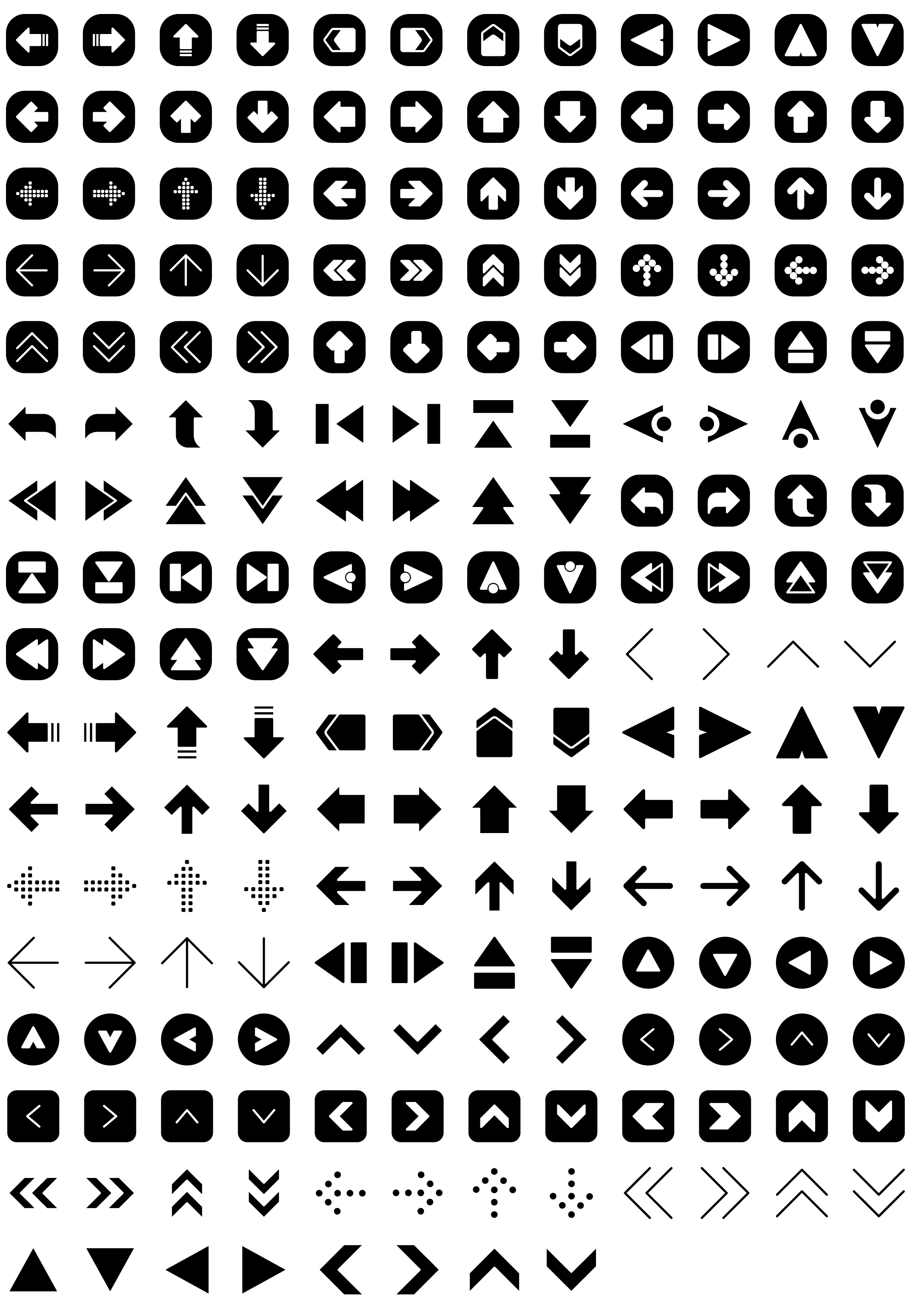 arrows-glyph-icons-preview