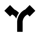 arrows left and right glyph Icon