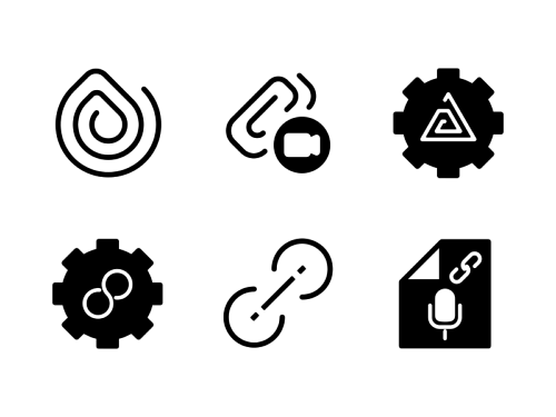 attachment glyph icons