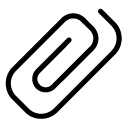 attachment one glyph Icon
