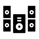 audio system glyph Icon