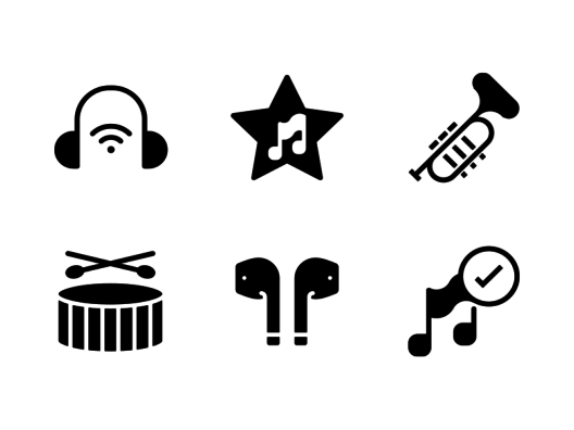 audio-ui-glyph-icons