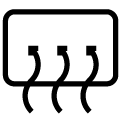 back heating line Icon