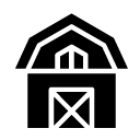 barn glyph Icon