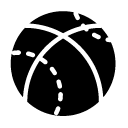 basket ball glyph Icon