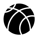 basketball glyph Icon