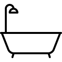 bathtub line icon