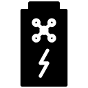battery charge glyph Icon