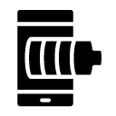 battery smartphone glyph Icon
