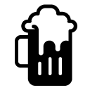beer jug glyph Icon