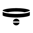 bell collar glyph Icon