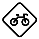 bicycle path line Icon