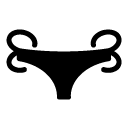 bikini bottom glyph Icon