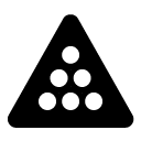 billiard balls glyph Icon