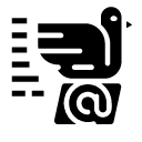 bird email glyph Icon