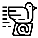bird email line Icon