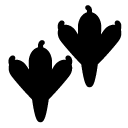 bird feet glyph Icon
