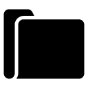 blank folder glyph Icon