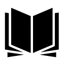 blank open book glyph Icon