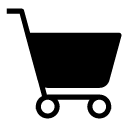 blank shopping cart glyph Icon