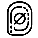 block fingerprint line Icon