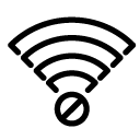 block wifi line Icon