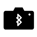 bluetooth camera share glyph Icon