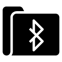 bluetooth folder glyph Icon