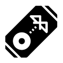 bluetooth handheld speaker glyph Icon