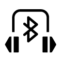 bluetooth head phone glyph Icon