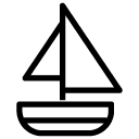 boat 1 line Icon