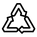 bold reuse line Icon