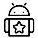 bookmark android line Icon