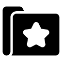 bookmark folder glyph Icon