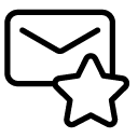 bookmark mail line Icon